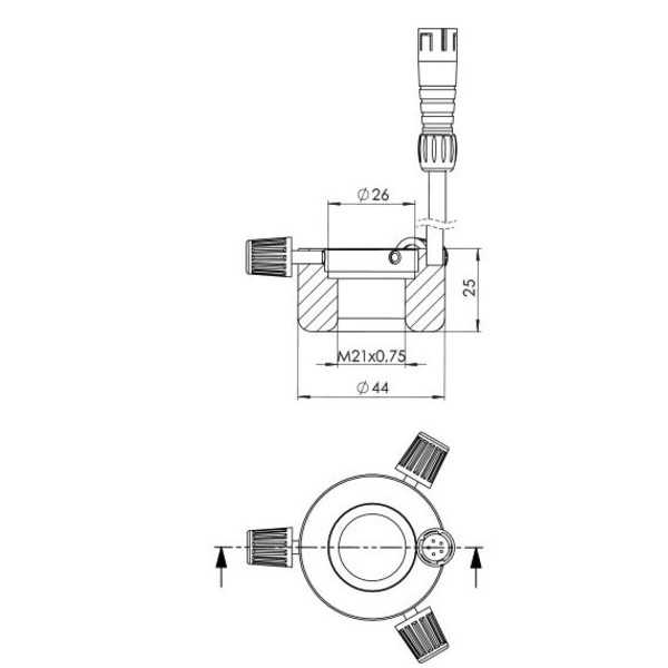 StarLight Opto-Electronics RL1-40 PW, zuiver wit (6500K), Ø 26 mm