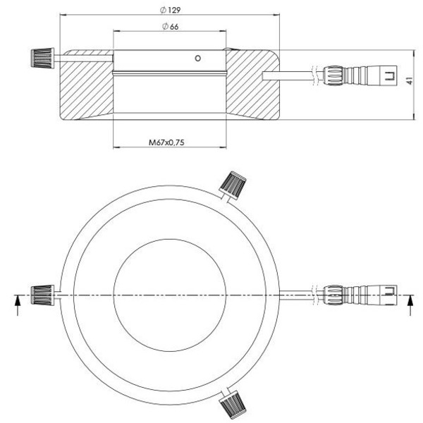StarLight Opto-Electronics RL12-18s PW, zuiver wit (6.000 K), Ø 66mm