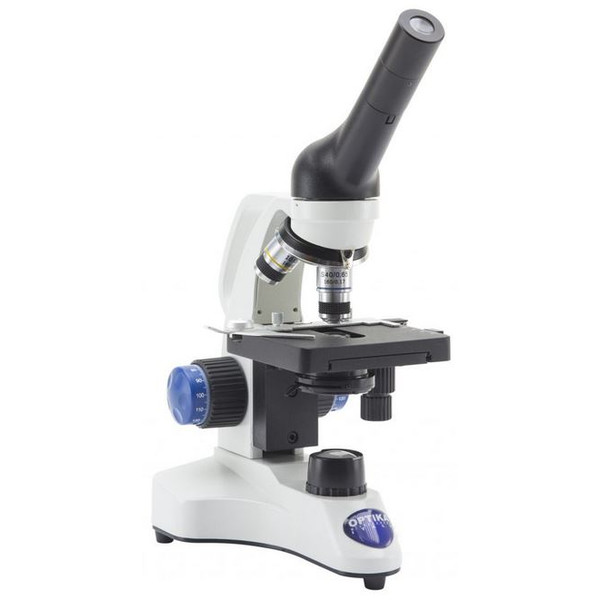 Optika Microscoop B-20CR, monoculair, LED, met oplaadbare batterijen