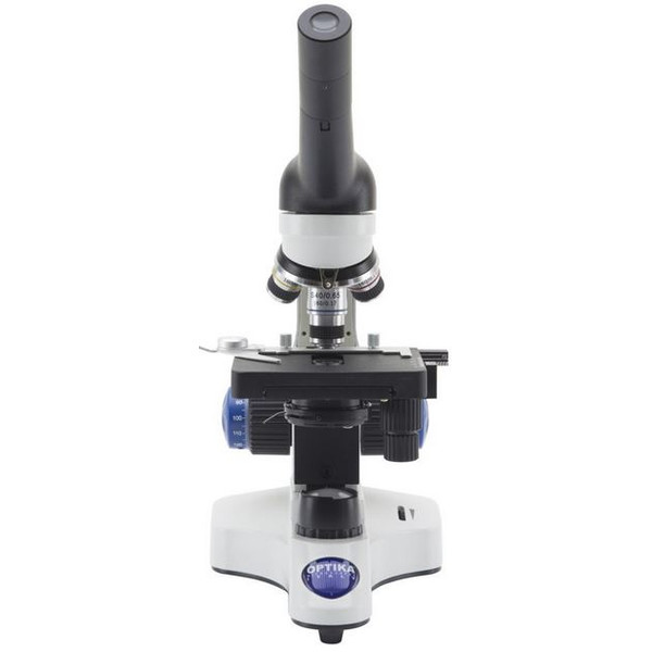 Optika Microscoop B-20CR, monoculair, LED, met oplaadbare batterijen