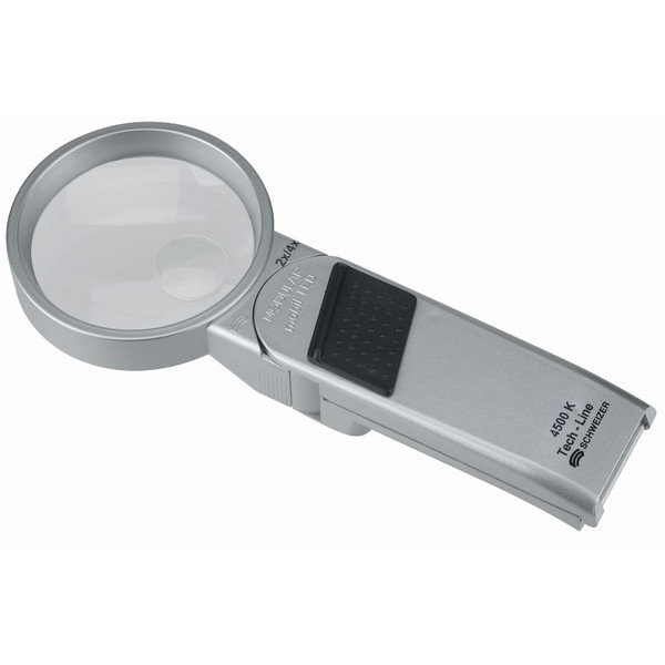 Schweizer Vergrootglazen Tech-Line Modular 2x, 4x; Ø70/Ø20mm, bifocaal, 6500K