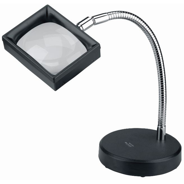 Schweizer Vergrootglazen Werkloep Kunststof tafelvoet, 3x/100x75mm, aspheric