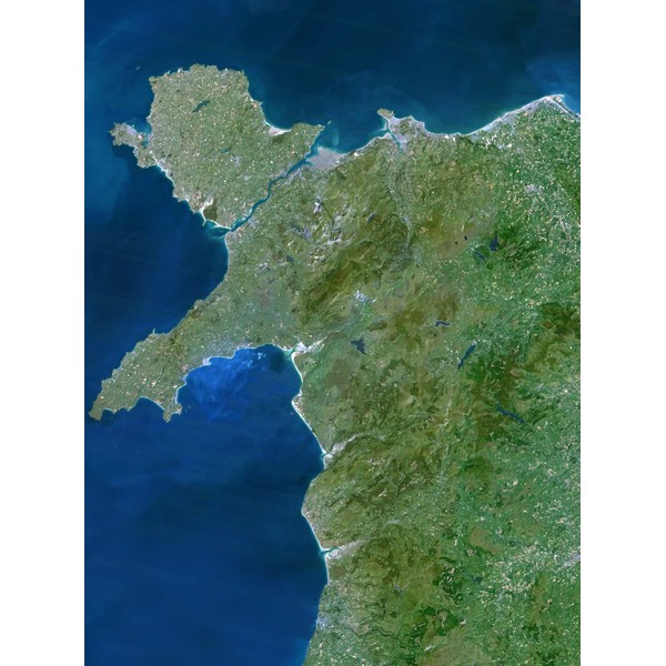 Planet Observer regiokaart Noordwest-Wales