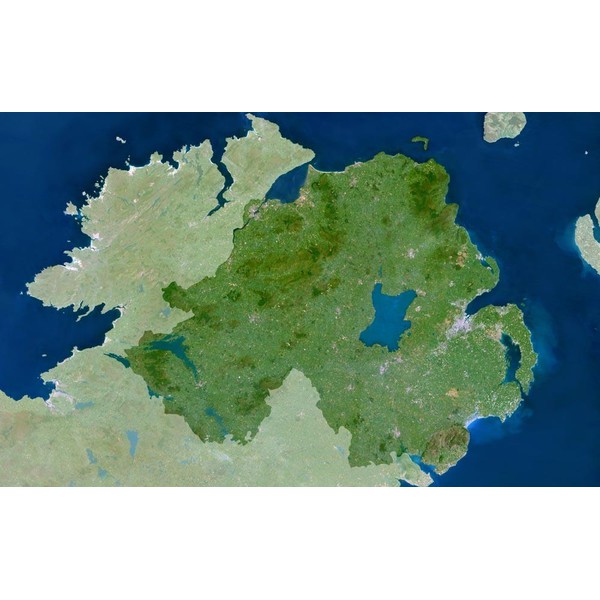 Planet Observer regiokaart Noord-Ierland