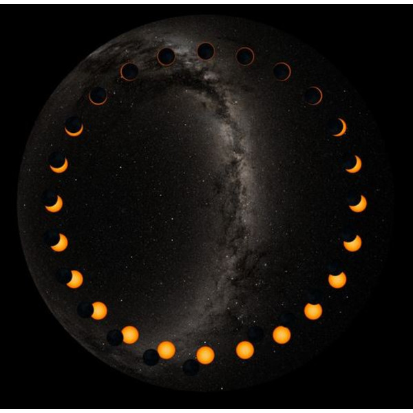 astrial Projectieschijf voor het Sega Toys Homestar Pro Planetarium - Ringvormige zonsverduistering.