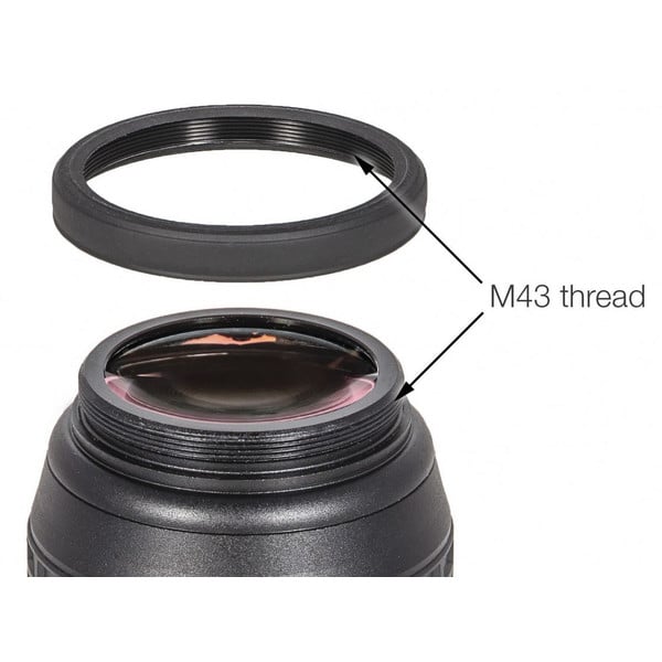 Baader Eyepiece cup met M43 schroefdraad