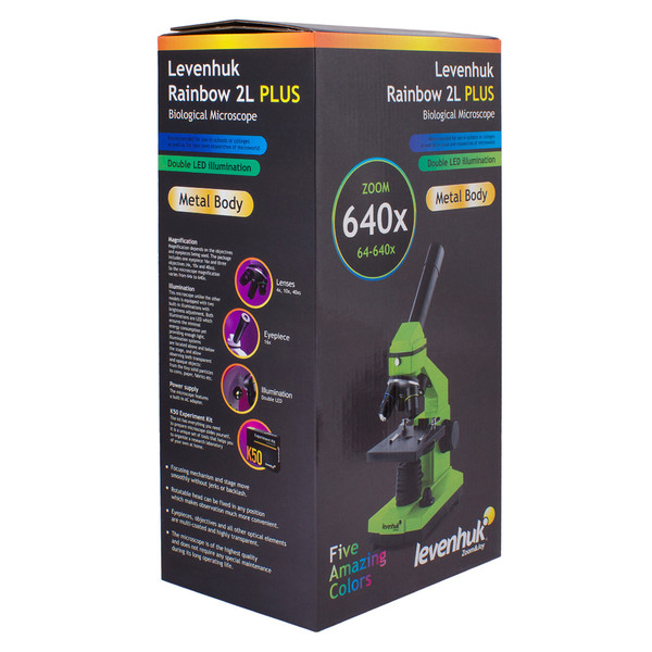 Levenhuk Microscoop Rainbow 2L Plus Azur