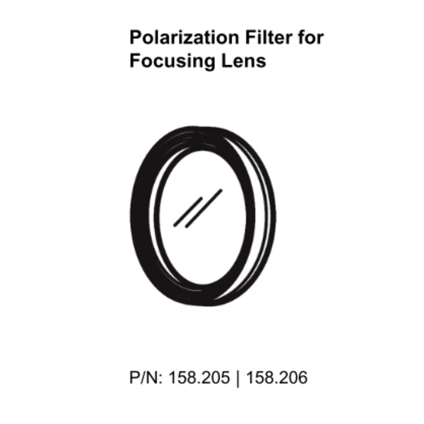 SCHOTT Polarisatiefilter voor focusseerhulpstuk, draaibare Ø <= 9 mm