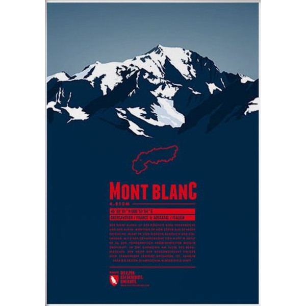 Marmota Maps Poster Mont Blanc