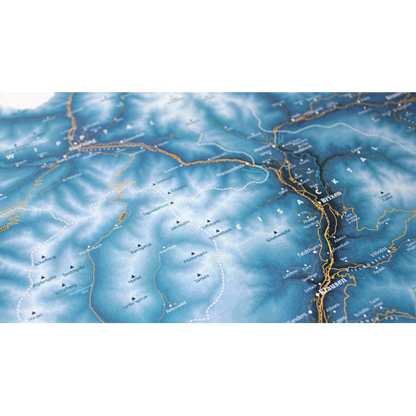 Marmota Maps Regionale kaart Zuid-Tirol Ski Blauw