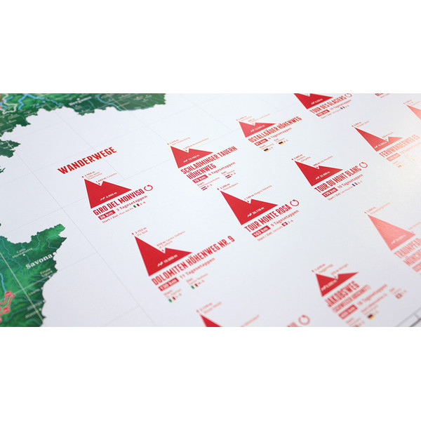 Marmota Maps Alpenkaart 111 bergen en 20 wandelroutes
