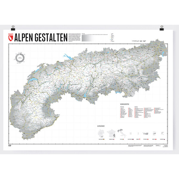 Marmota Maps Regionale kaart Mapping Out the Alps (German)