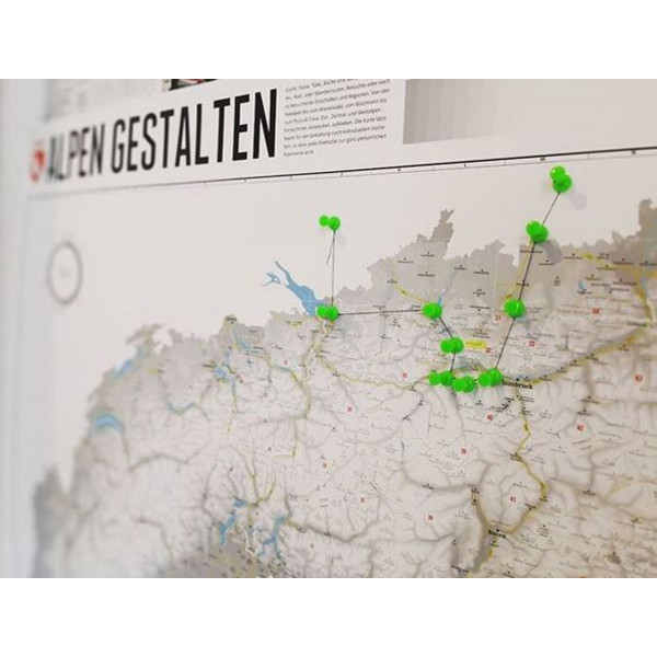 Marmota Maps Regionale kaart Ontwerp de Alpen (100x70cm)