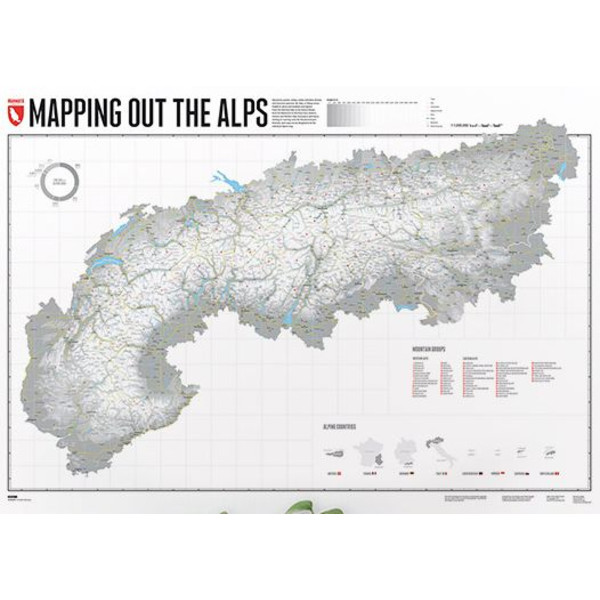 Marmota Maps Regionale kaart Mapping Out the Alps (Englisch)