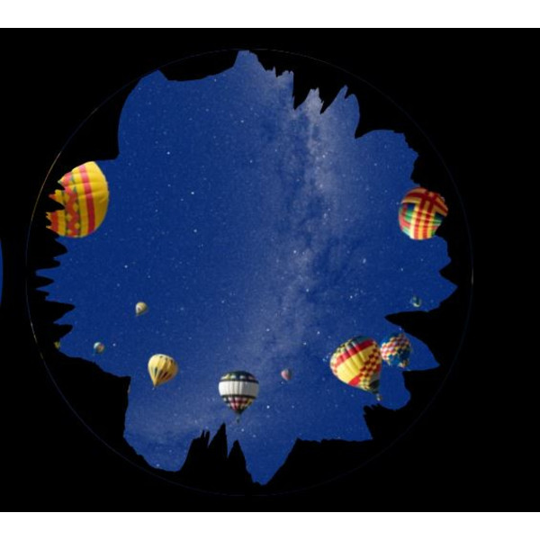 astrial Dia voor de Sega Homestar Planetarium Hete Luchtballon Scenic