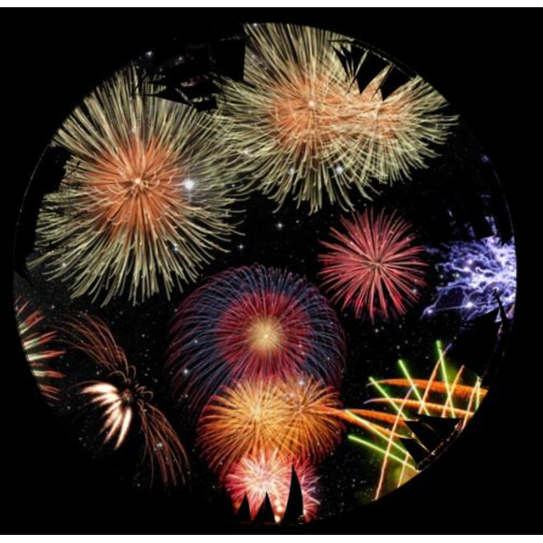 astrial Dia voor de Sega Homestar Planetarium Vuurwerk Scenic