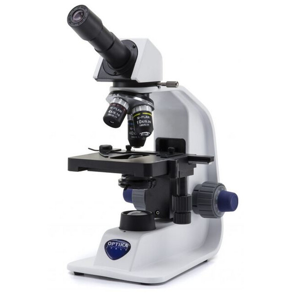 Optika Microscoop B-152R-PL, mono, plat, oplaadbare batterij, 400x