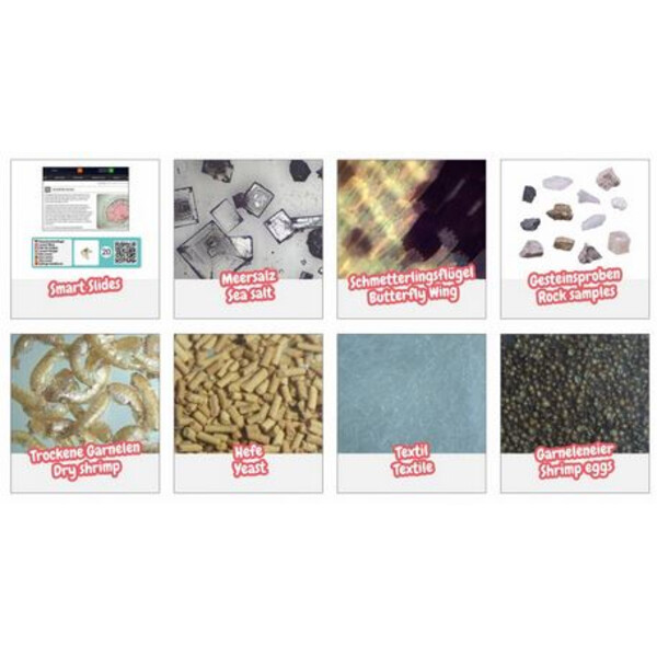 Bresser Junior Slimme Microscopie accessoireset met QR-codes