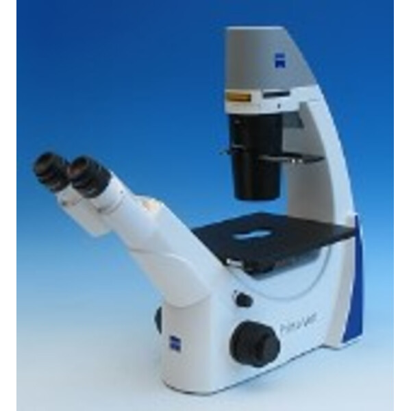 ZEISS Omgekeerde microscoop Primovert bino Ph1, Ph2, 40x, 100x, 200x, 400x, Kond 0.4