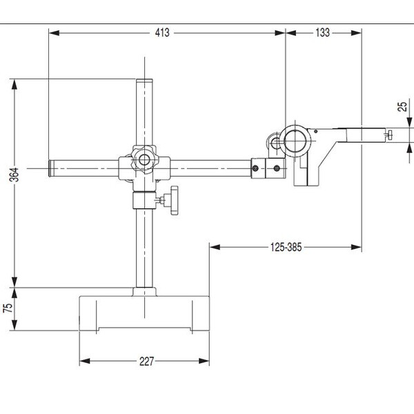 Nikon Zwenkarm statief G-US2 , 1-arm, basis of Headmount