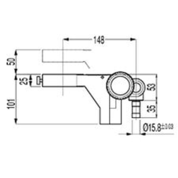 Nikon Headmount C-FMB, met aandrijving, voor 1-armige Zwenkarm statieven (type B)