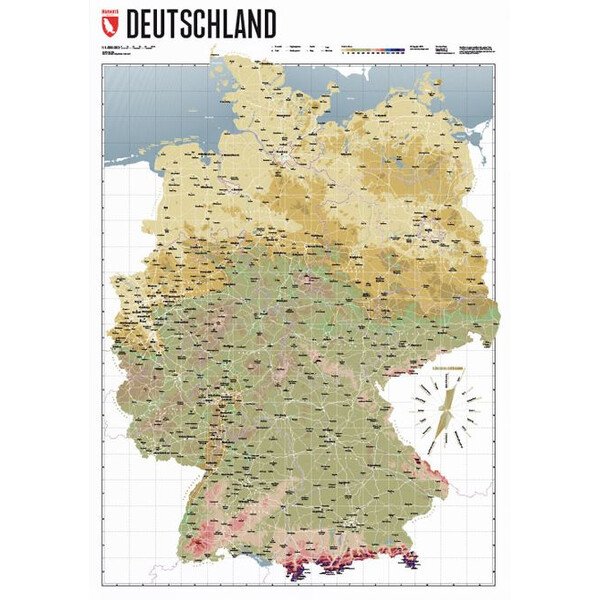 Marmota Maps Kaart Deutschlandkarte Atlas Retro