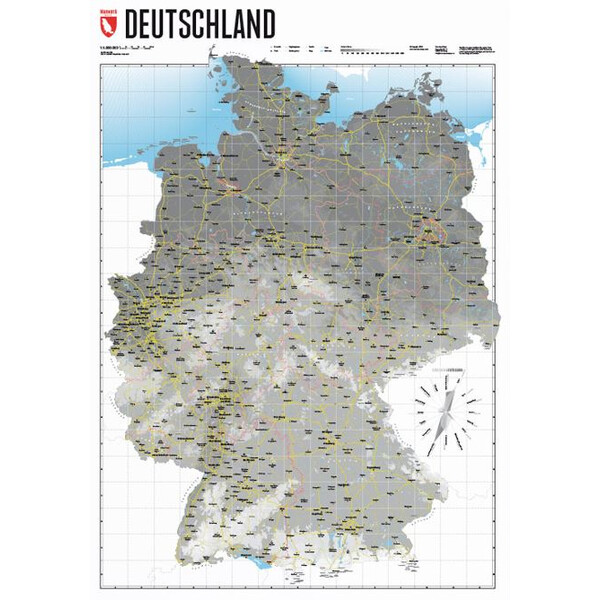 Marmota Maps Kaart Deutschlandkarte Map Grey