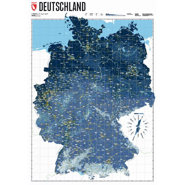 Marmota Maps Kaart Deutschlandkarte Ski Blue