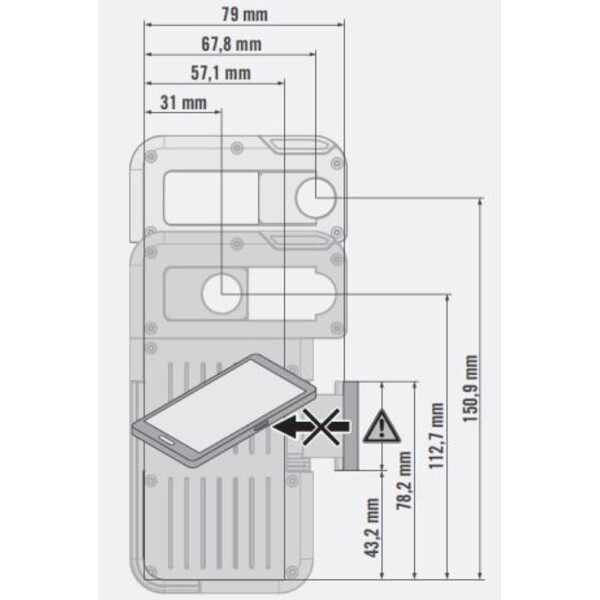 Swarovski Smartphone adapter Set VPA-Adaptor with AR-S adaptor ring for ATS/STS, ATM/STM, STR
