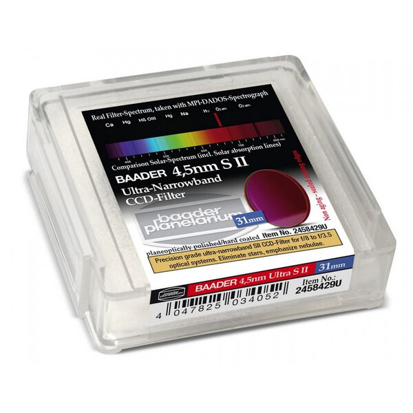 Baader Filters Ultra-Narrowband 4,5nm S II CCD Filter 31mm