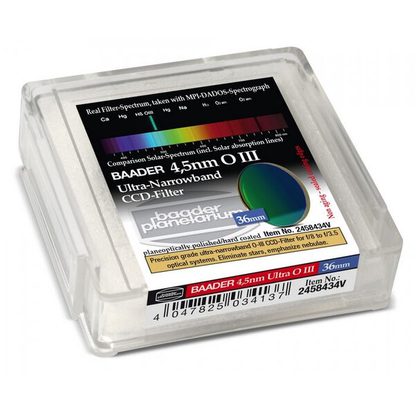 Baader Filters Ultra-Narrowband 4,5nm OIII CCD Filter 36mm
