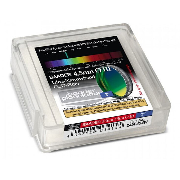 Baader Ultra-Narrowband 4,5nm OIII Filters voor CCD 2".