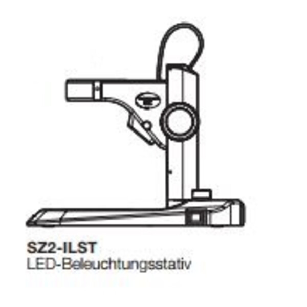 Evident Olympus SZ2-ILST-8, doorvallend en gereflecteerd lichtstatief, LED