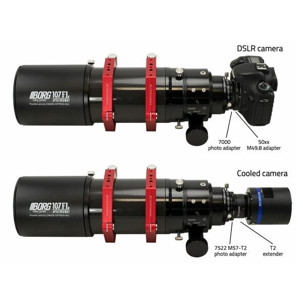 BORG Apochromatische refractor AP 107/417 FL PLUS OTA