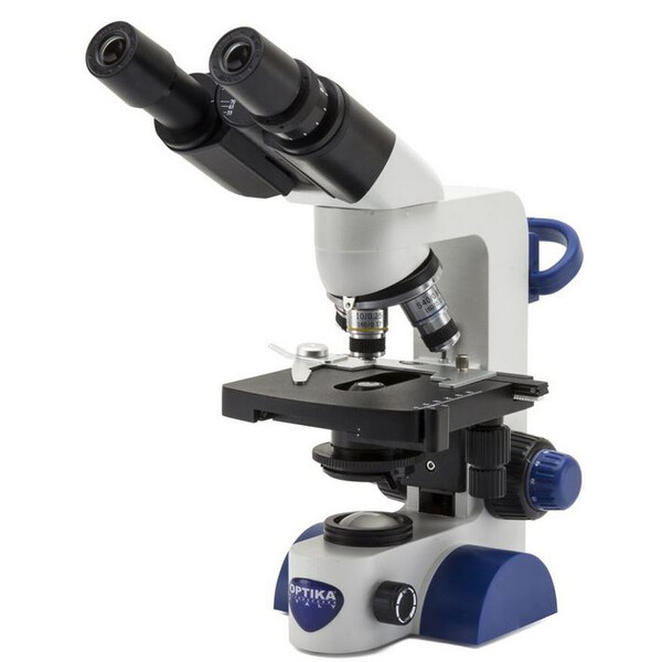 Optika Microscoop B-66, bino, 40-400x, LED, oplaadbare batterij, Kruistafel
