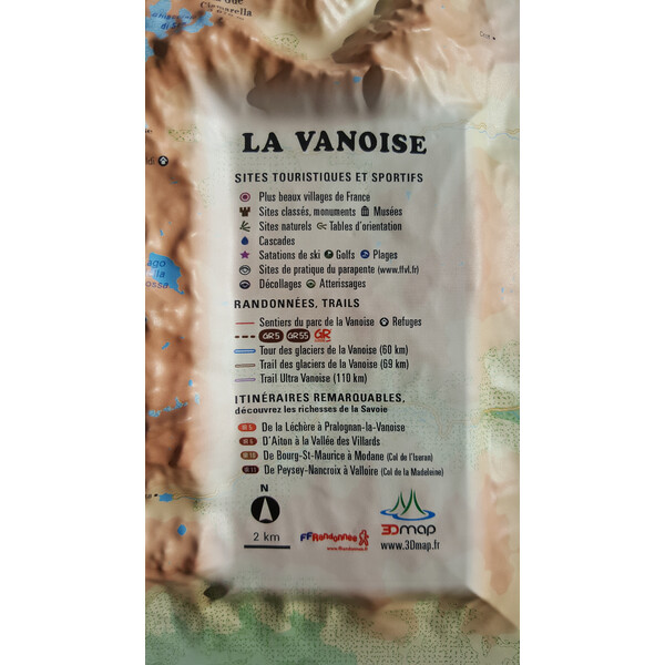 3Dmap Regionale kaart La Vanoise