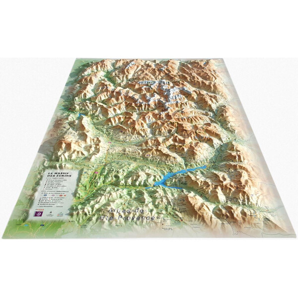 3Dmap Regionale kaart Le Massif des Ecrins