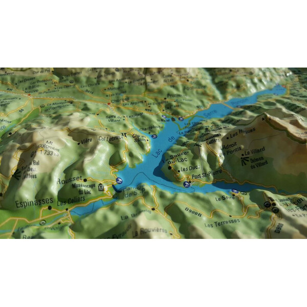 3Dmap Regionale kaart Le Massif des Ecrins