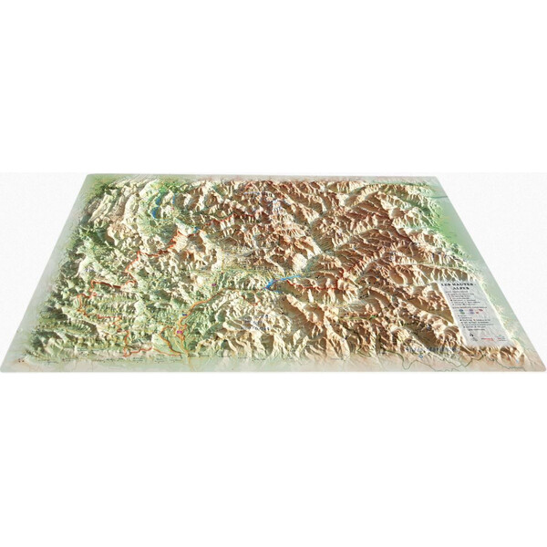 3Dmap Regionale kaart Les Hautes Alpes