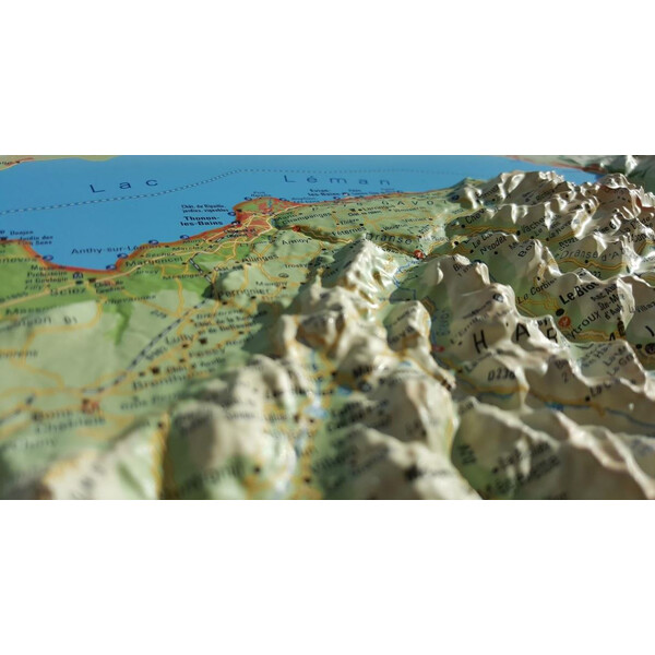 3Dmap Regionale kaart La Haute Savoie