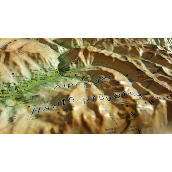 3Dmap Regionale kaart Queyras-Ubaye
