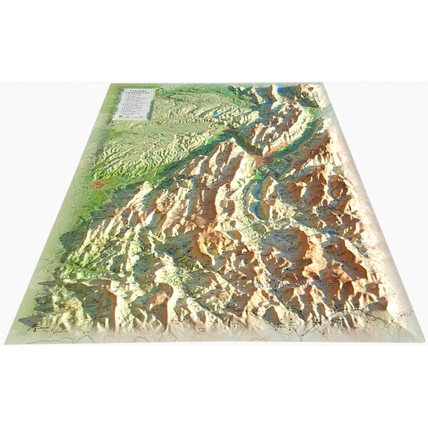 3Dmap Regionale kaart Vercors-Chartreuse