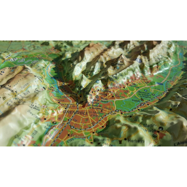 3Dmap Regionale kaart Vercors-Chartreuse