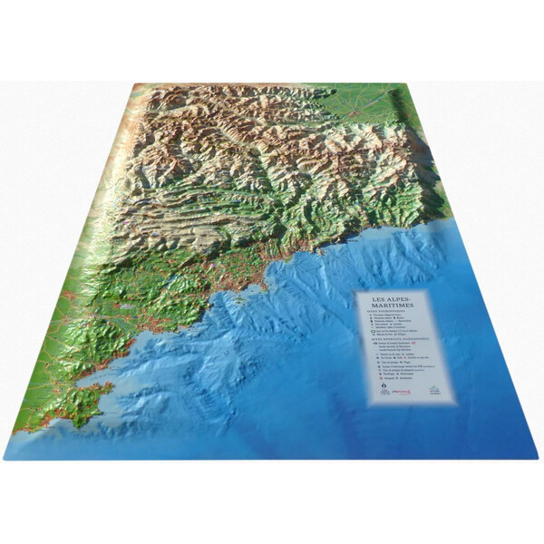 3Dmap Regionale kaart Les Alpes Maritimes