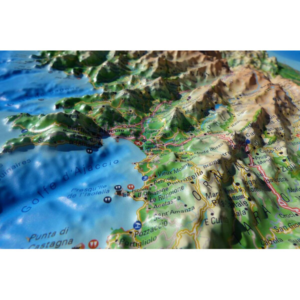 3Dmap Regionale kaart La Corse