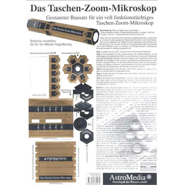 AstroMedia Set Taschen-Zoom-Mikroskop