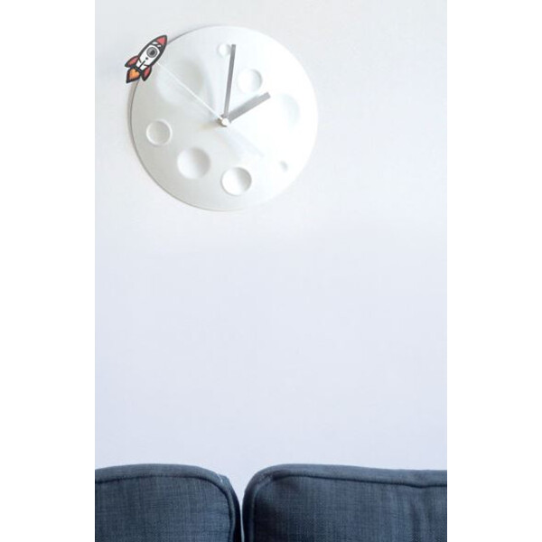 suck UK Uur Rocket Moon Clock