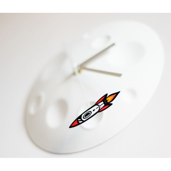 suck UK Uur Rocket Moon Clock