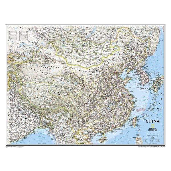 National Geographic Landkaart China (Engels)