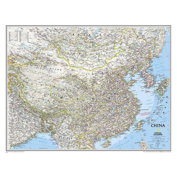 National Geographic Landkaart China (Engels)